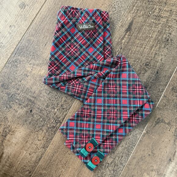 MATILDA JANE In The Present Leggings Girls Size 6 Plaid Christmas Holiday Pants - Picture 1 of 6